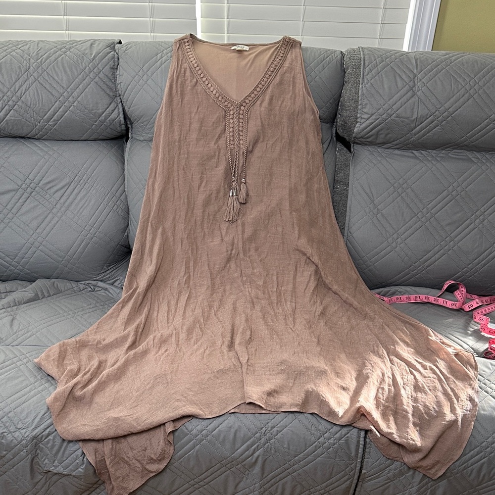 Style & Co. Brown Sleeveless Maxi Dress